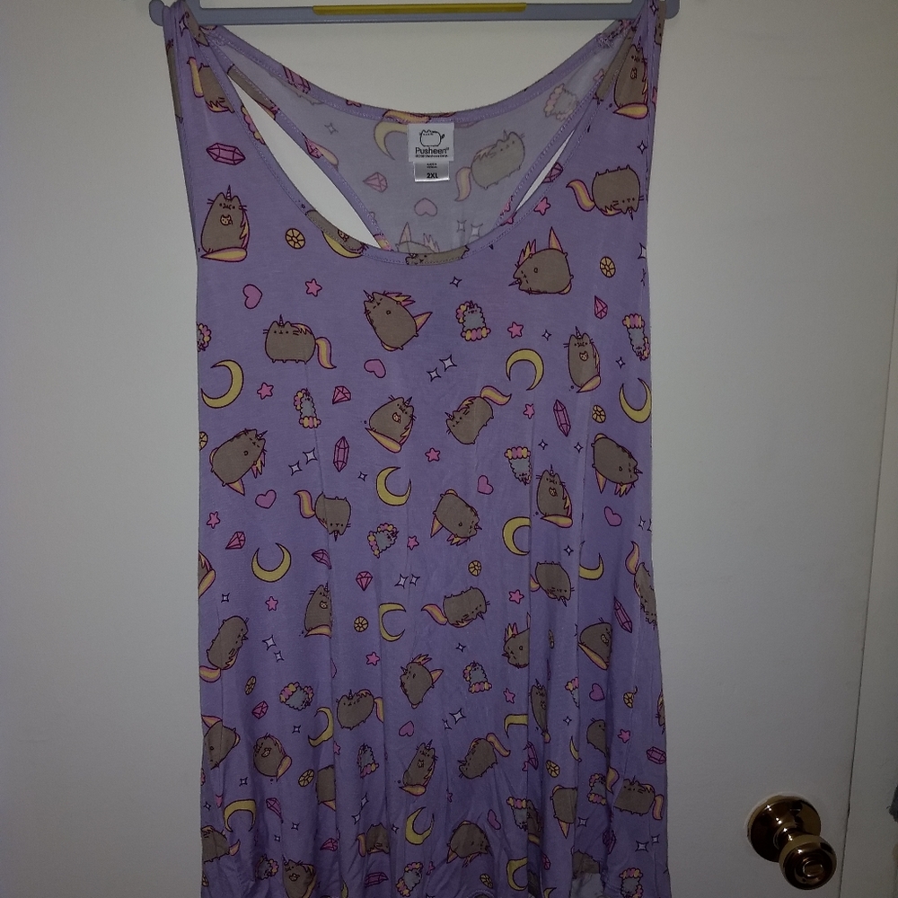 Space Pusheen racer back tank top